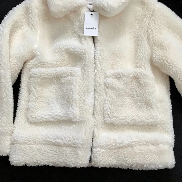 Elodie NWT Faux Shearling Spread Collar Jacket Girls Various - Picture 4 of 11